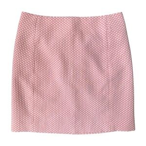 Ann Taylor LOFT Pink Textured Mini Skirt